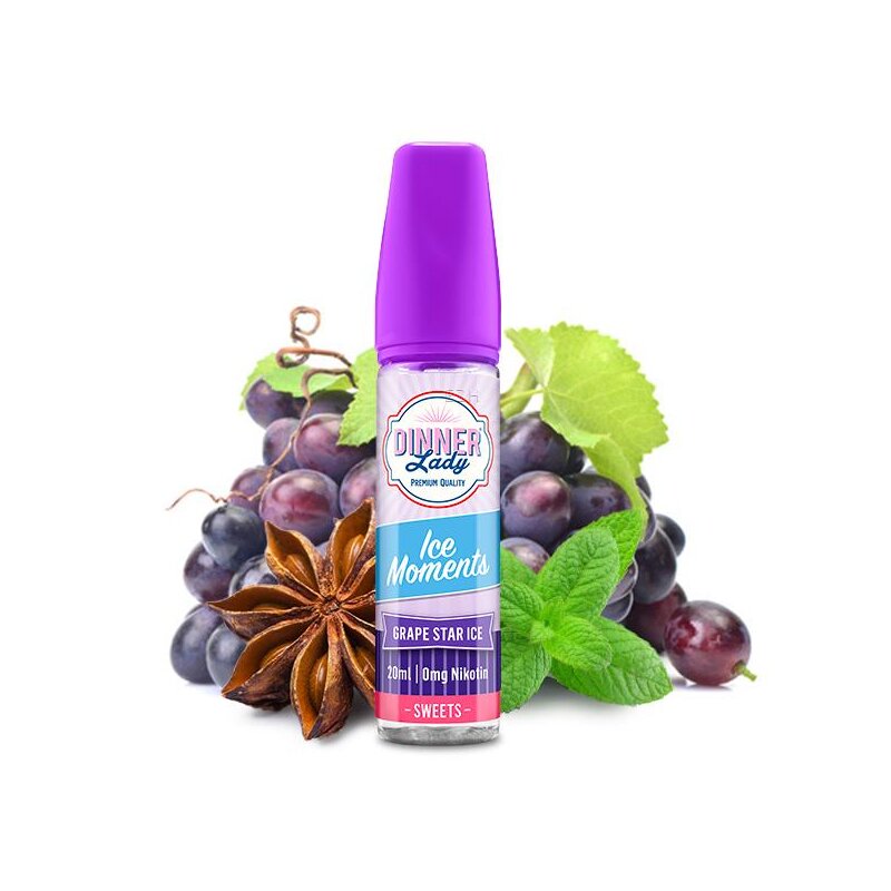 Grape Star by Dinner Lady Ice Moments | 60ML | 3MG 6MG | Indian Vape Ninja Indian Vape Ninja