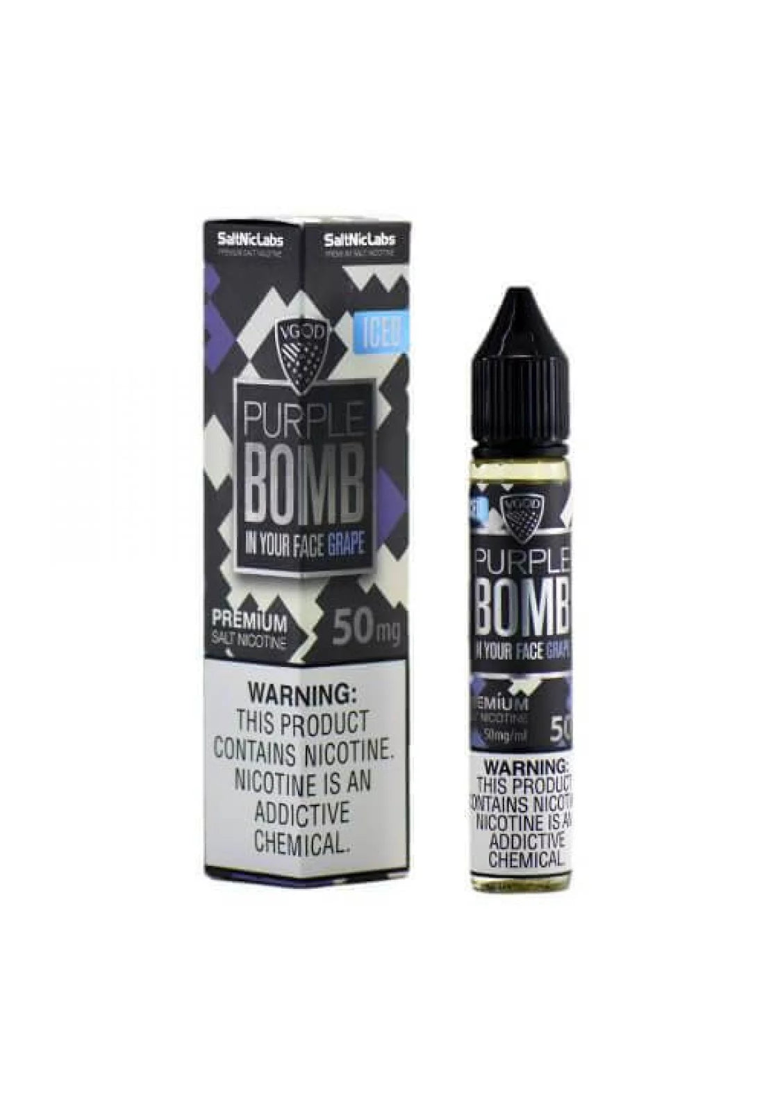 Purple Bomb by VGod SaltNic | 30ML | 25MG 50MG | Indian Vape Ninja Indian Vape Ninja